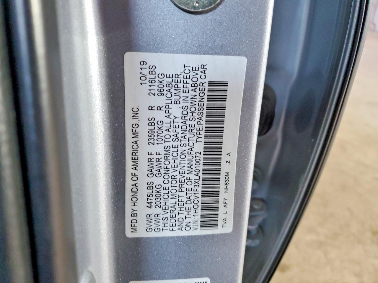 2020 HONDA ACCORD SPORT photo 34