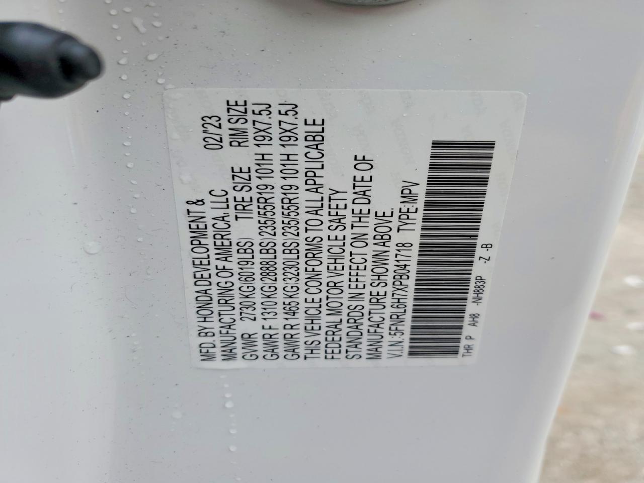 2023 HONDA ODYSSEY SPORT-L photo 14