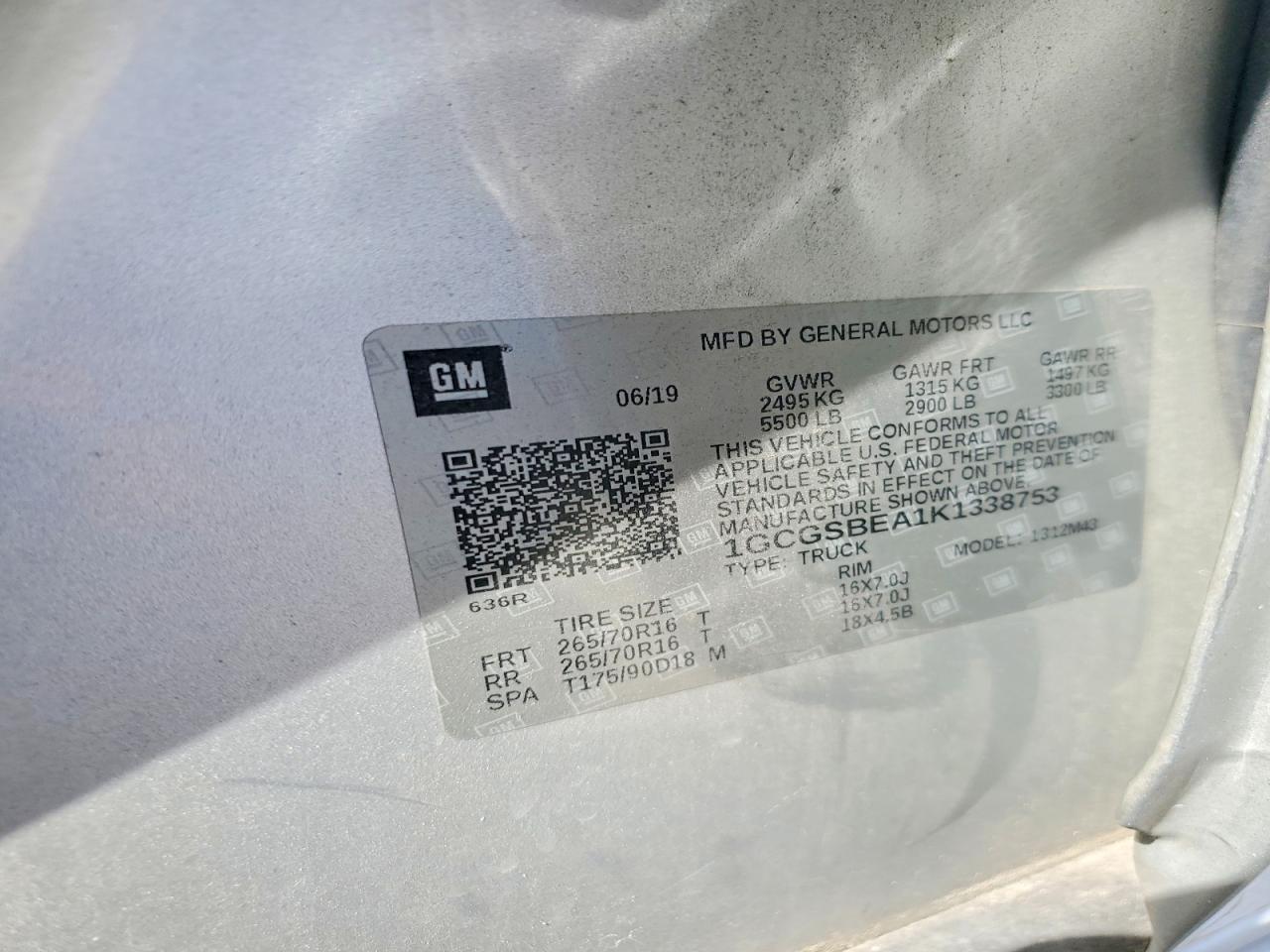 2019 CHEV COLORADO photo 25