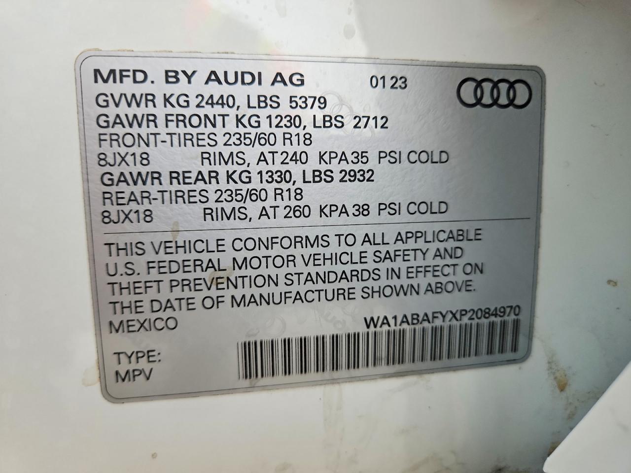 2023 AUDI Q5 PREMIUM 40 photo 13