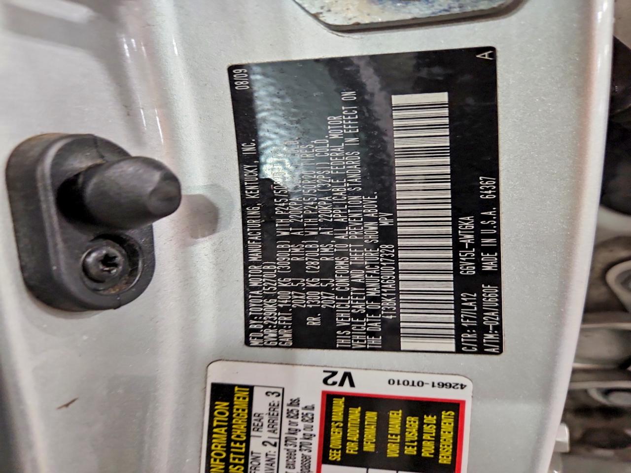 2009 TOYOTA VENZA AWD V6 photo 13