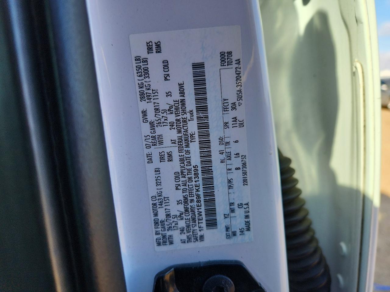 2015 FORD F150 SUPERCREW photo 23