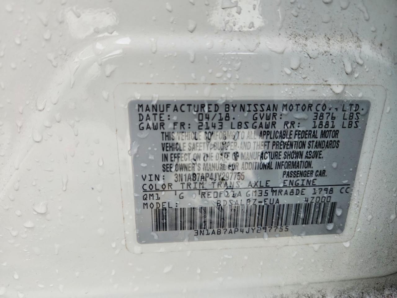 2018 NISSAN SENTRA S photo 13