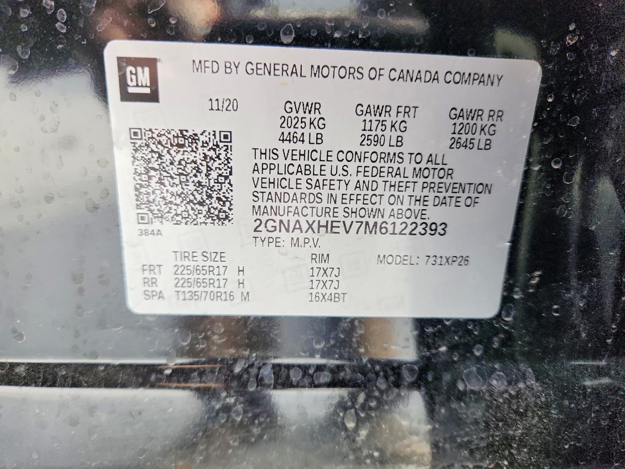 2021 CHEVROLET EQUINOX LS photo 25