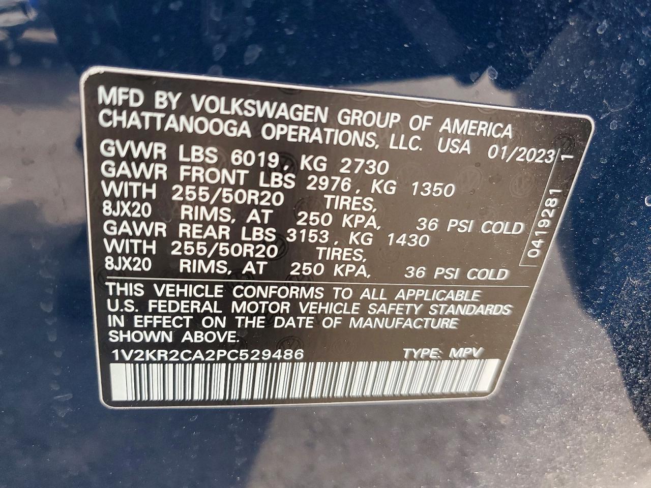 2023 VOLKSWAGEN ATLAS SE photo 27