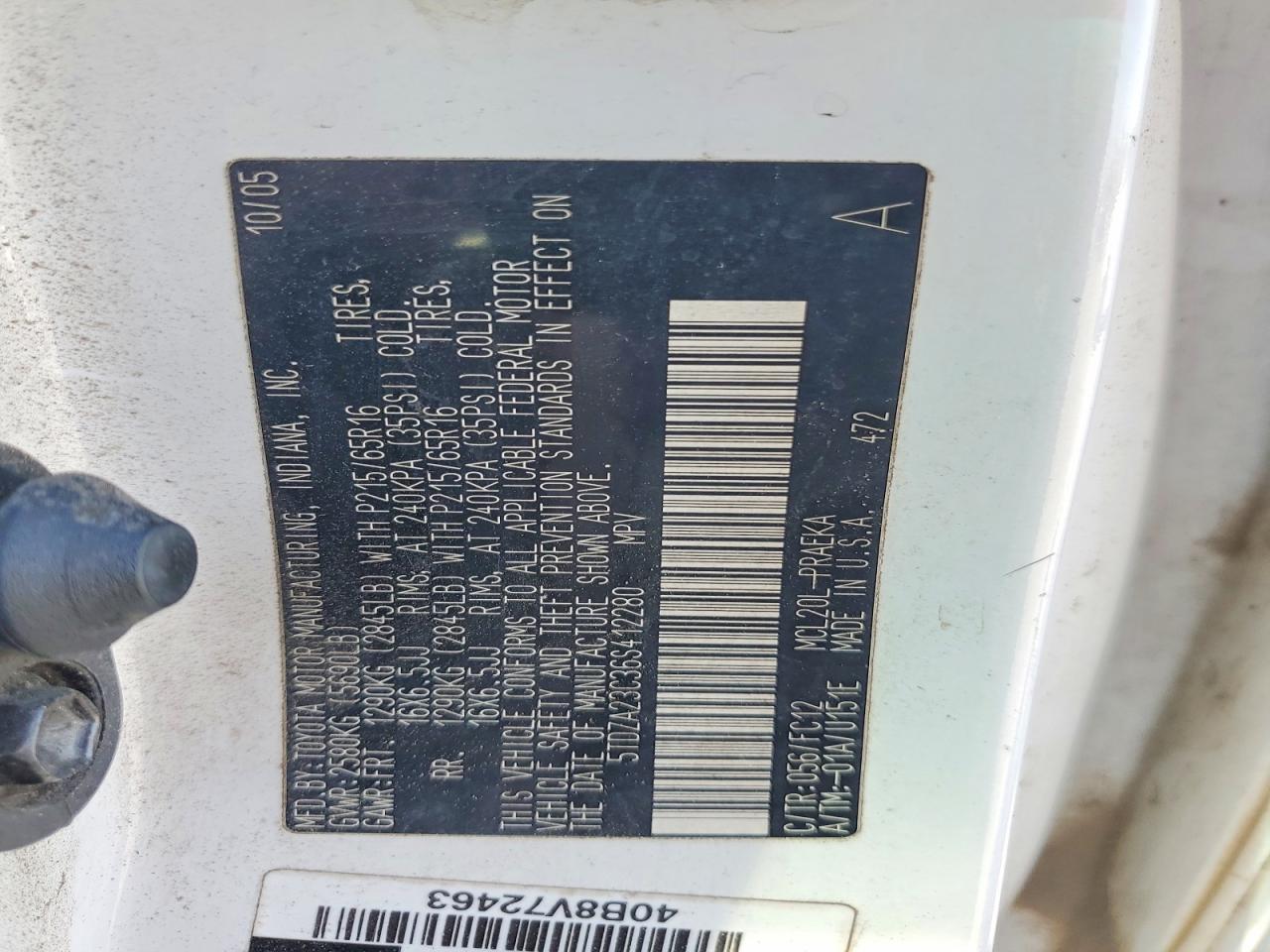 2006 TOYOTA SIENNA CE photo 40