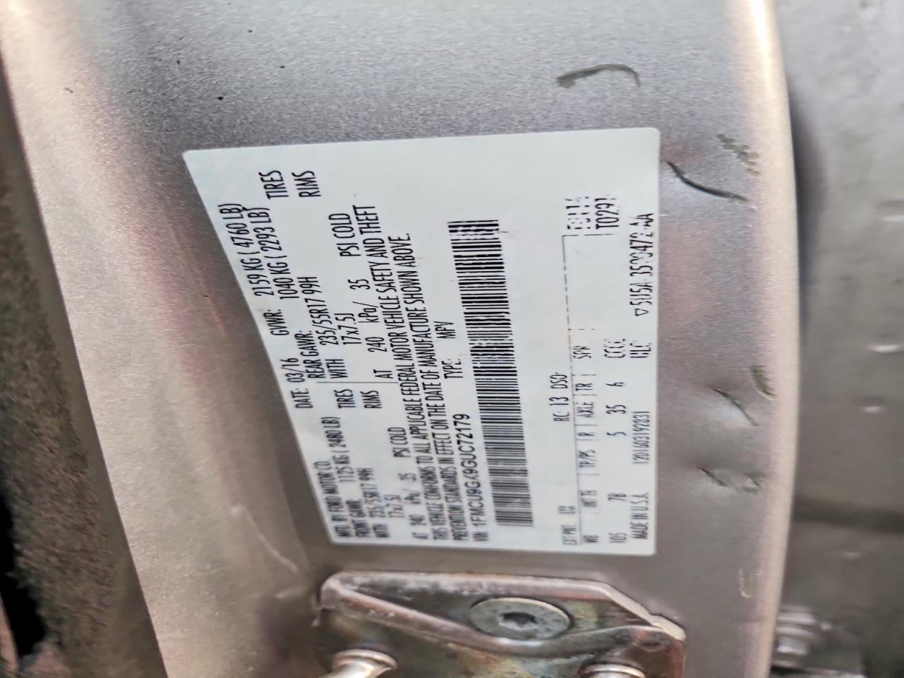 2016 FORD ESCAPE SE photo 27