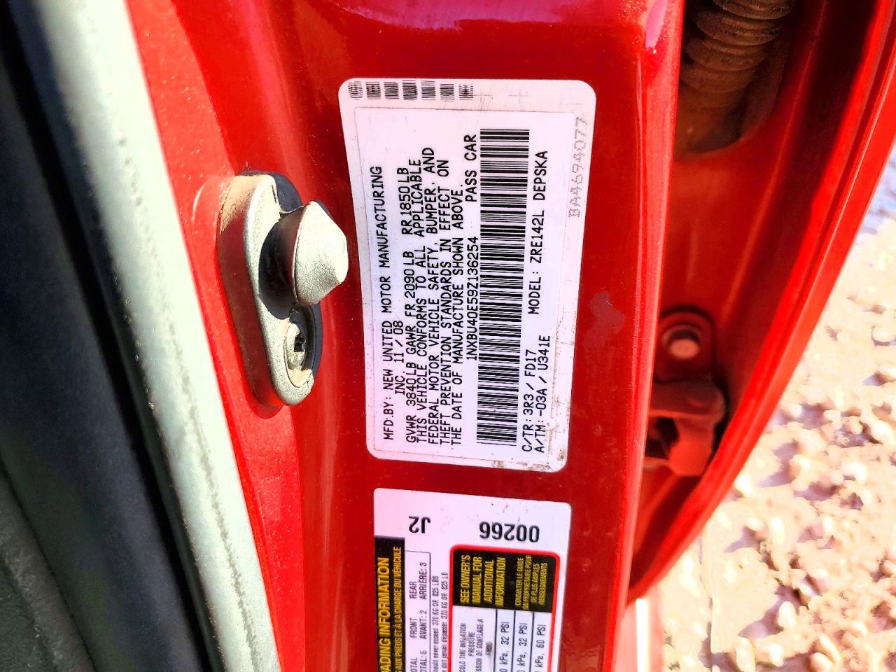 2009 TOYOTA COROLLA S photo 12
