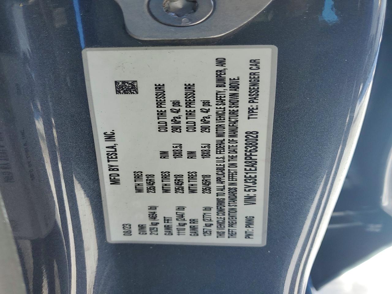 2023 TESLA MODEL 3 photo 12