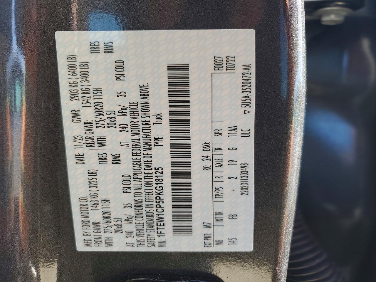 2023 FORD F150 SUPERCREW photo 34