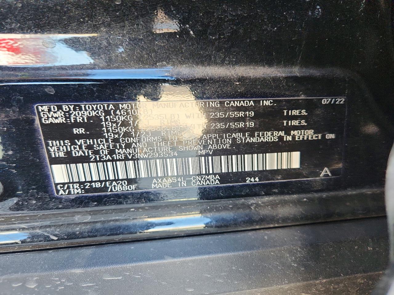2022 TOYOTA RAV4 XLE PREMIUM photo 13