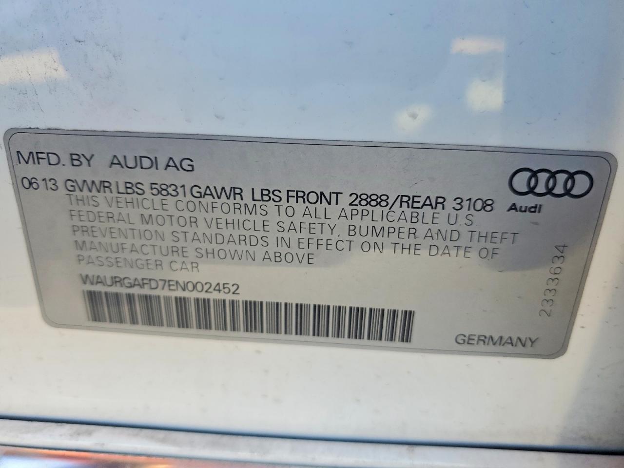 2014 AUDI A8 L QUATTRO photo 23