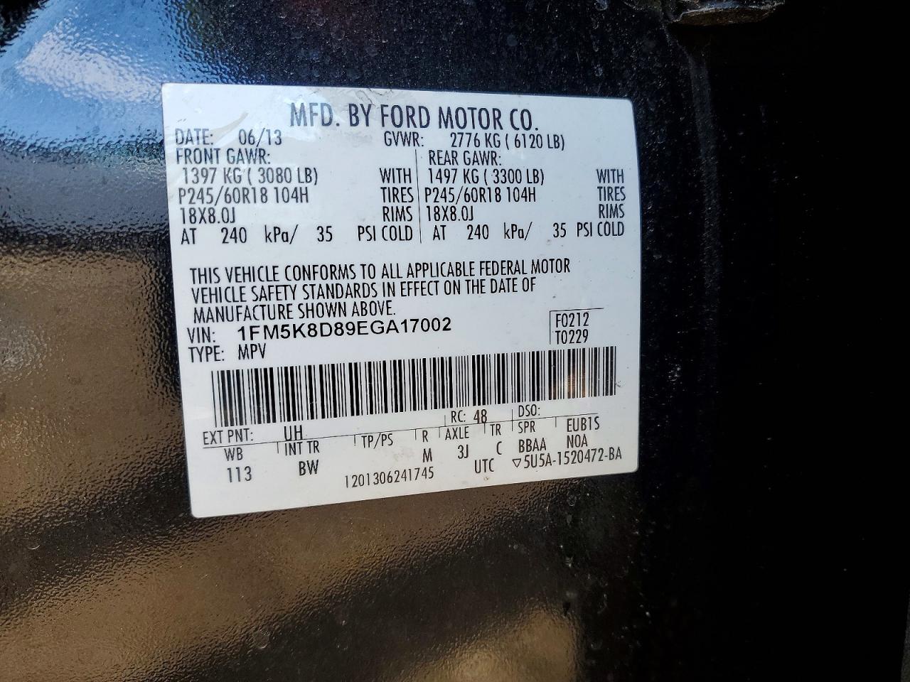 2014 FORD EXPLORER XLT photo 25
