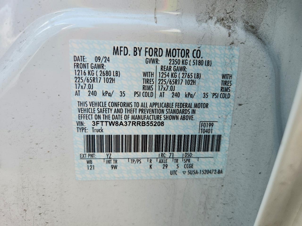 2024 FORD MAVERICK photo 12