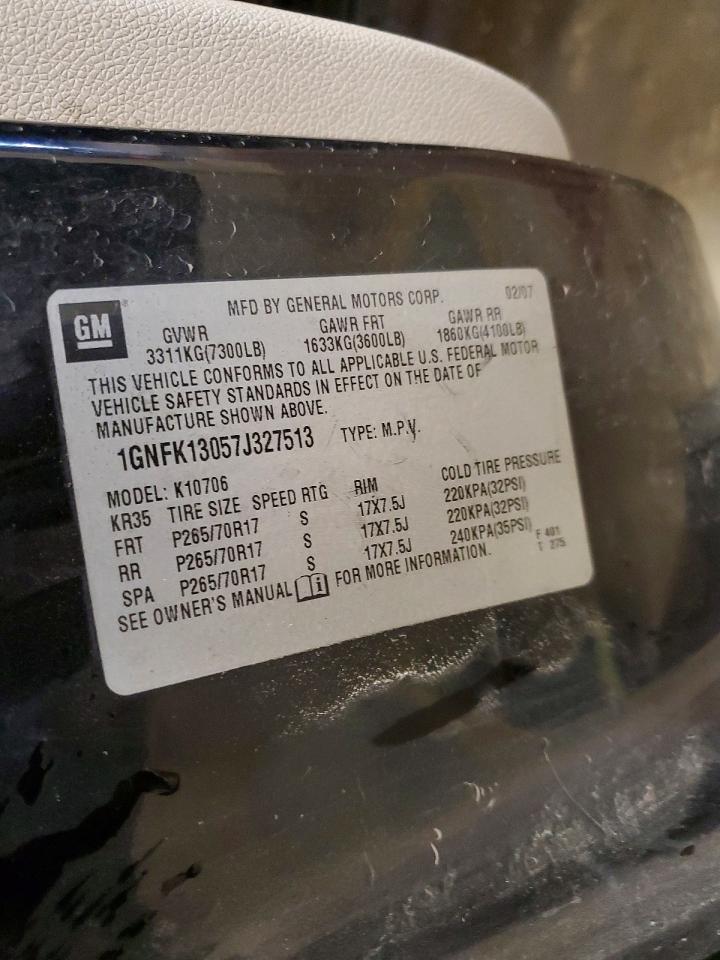 2007 CHEVROLET TAHOE K1500 photo 27