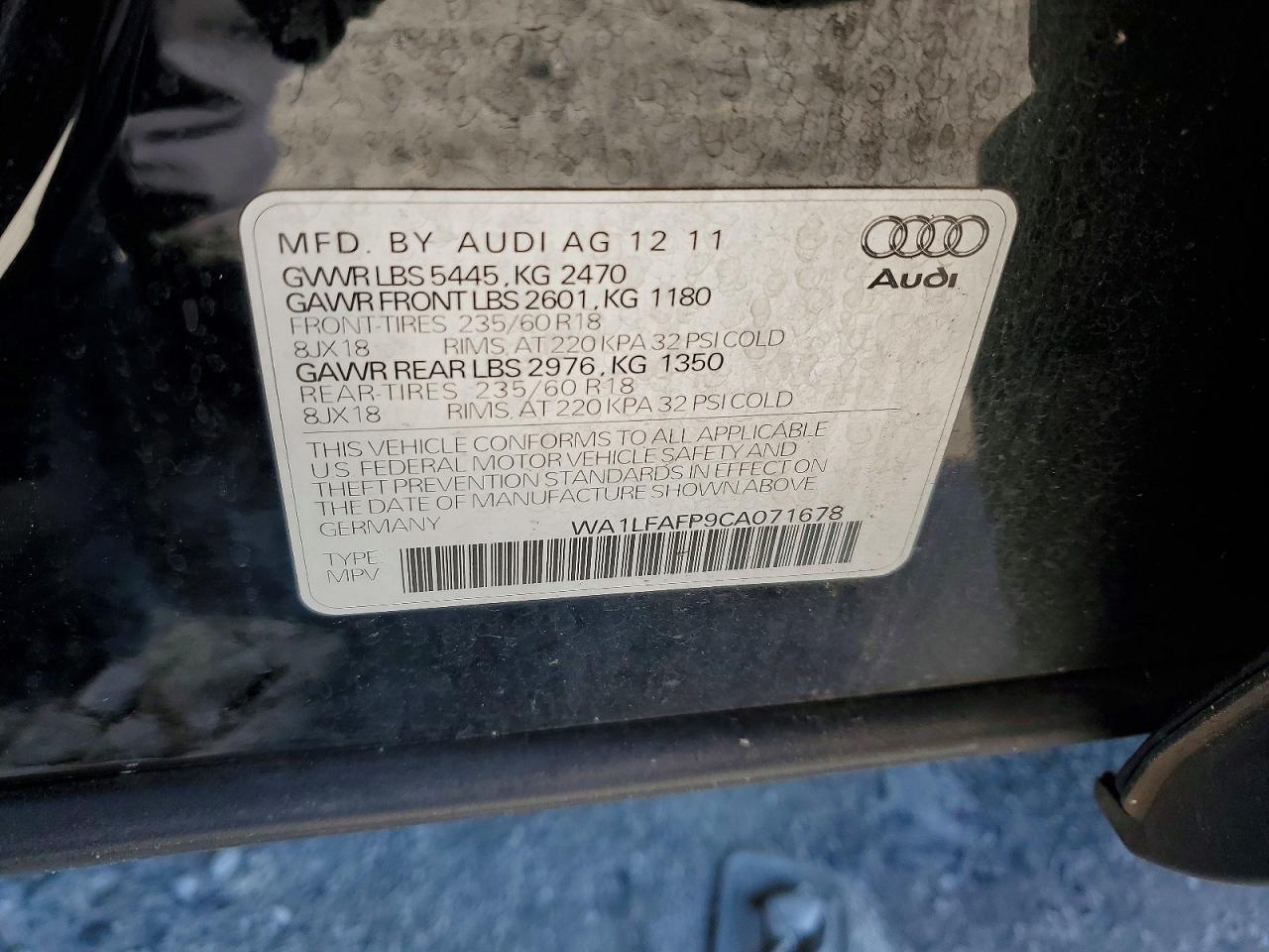 2012 AUDI Q5 PREMIUM PLUS photo 13