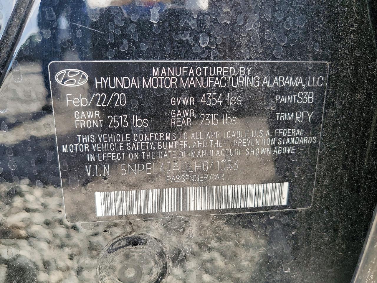 2020 HYUNDAI SONATA SEL photo 12