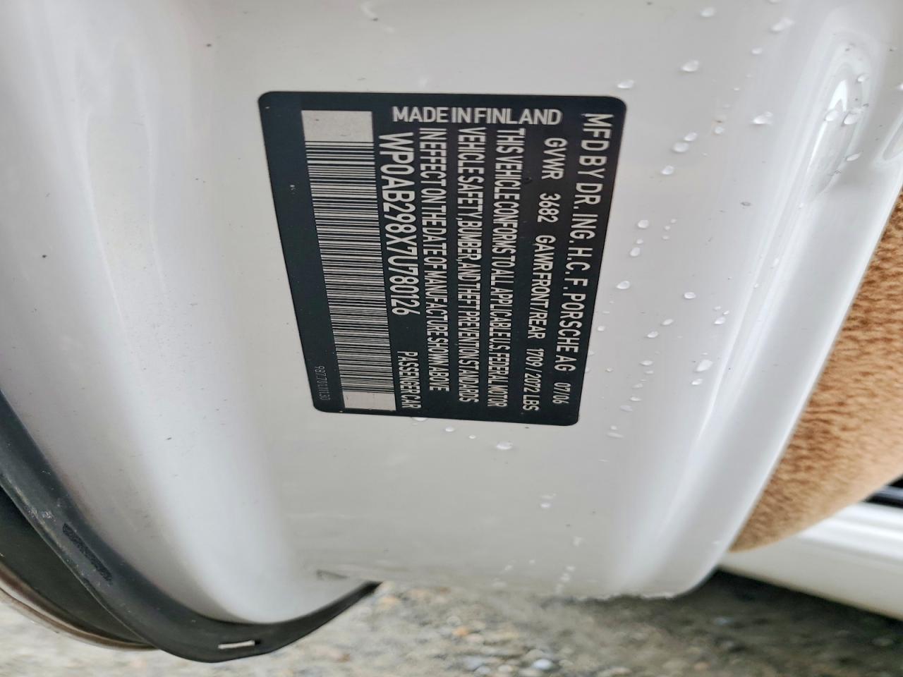 2007 PORSCHE CAYMAN S photo 13