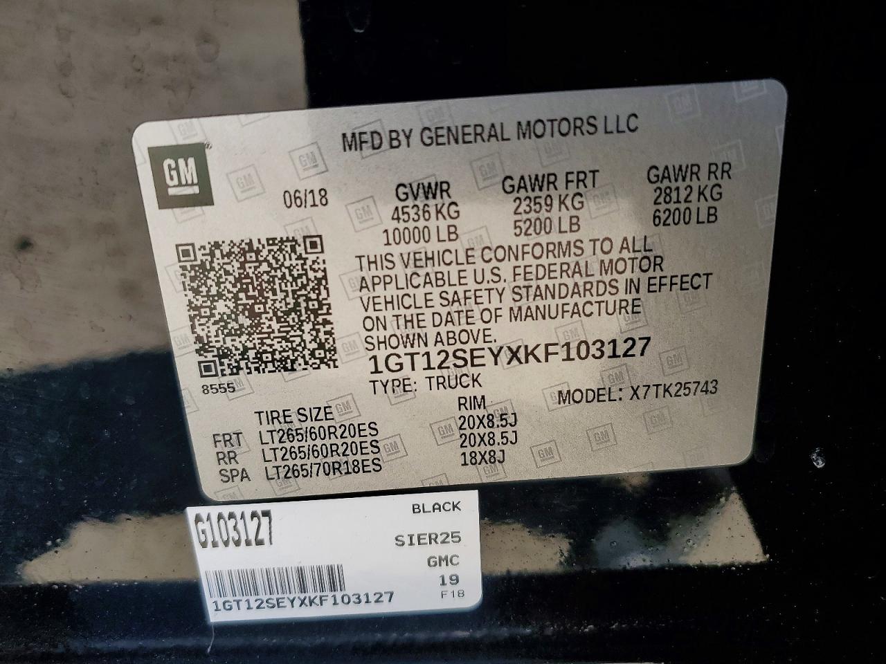 2019 GMC SIERRA photo 13