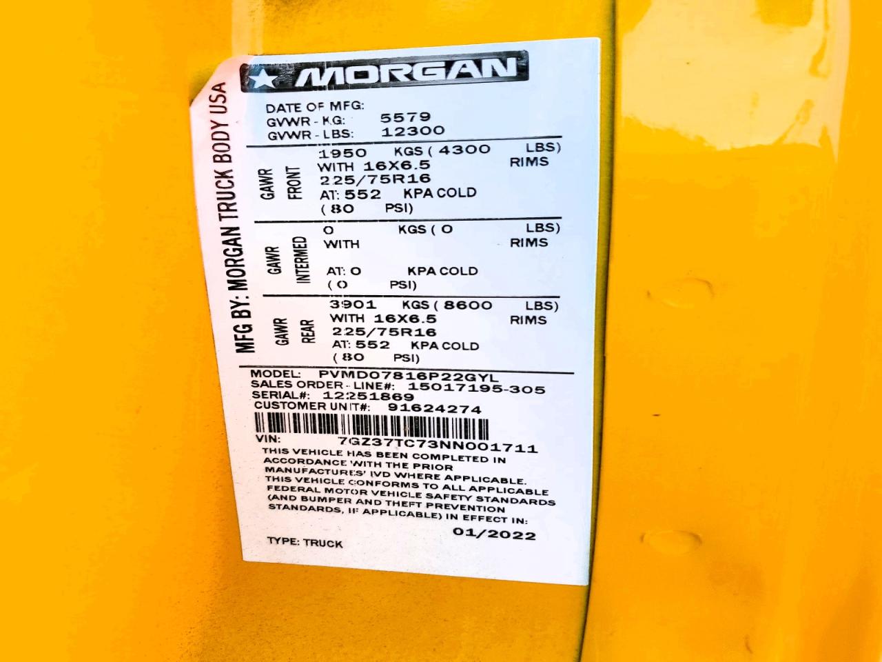 2022 GMC SAVANA BOX TRUCK photo 14