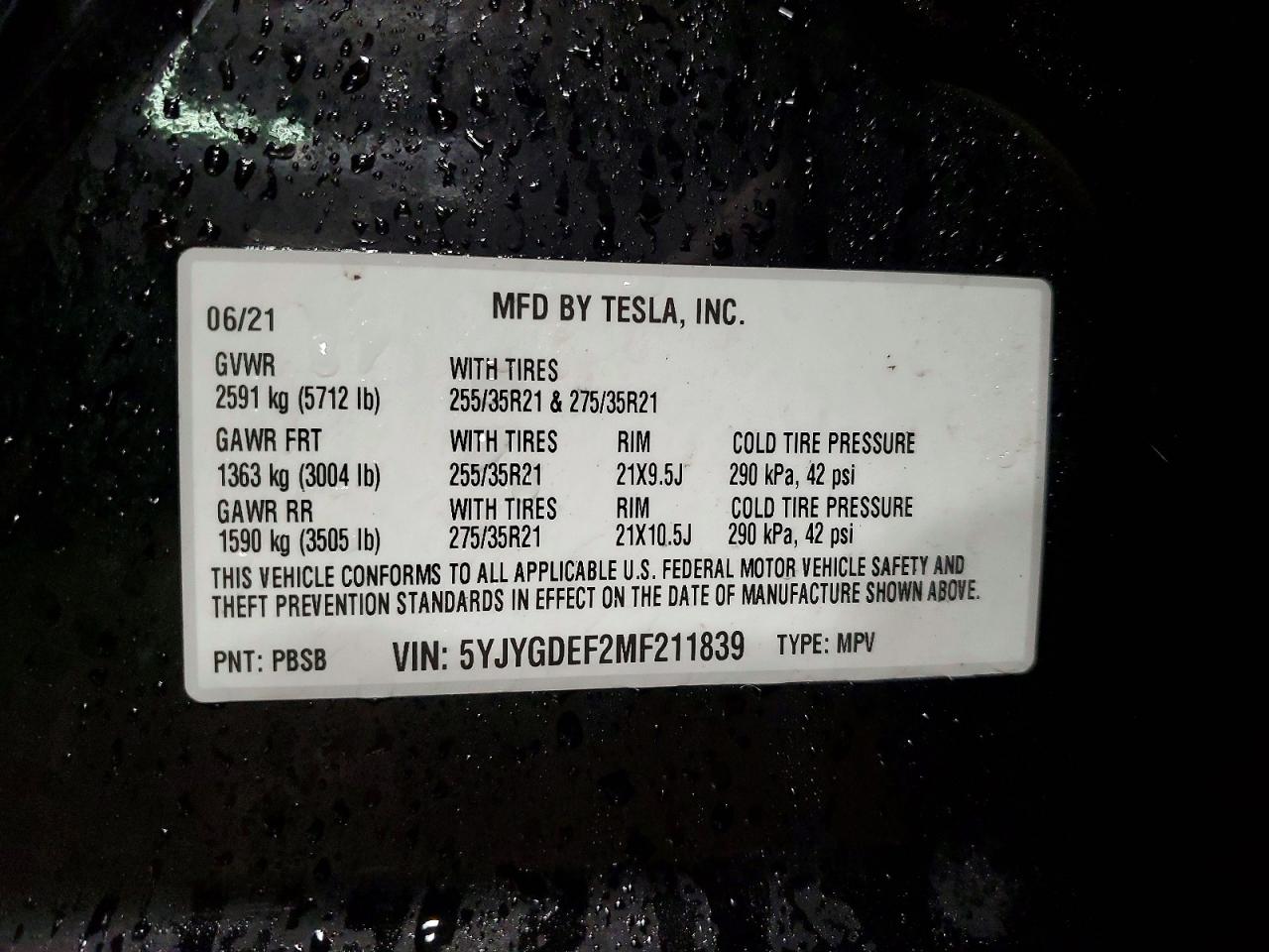 2021 TESLA MODEL Y photo 34