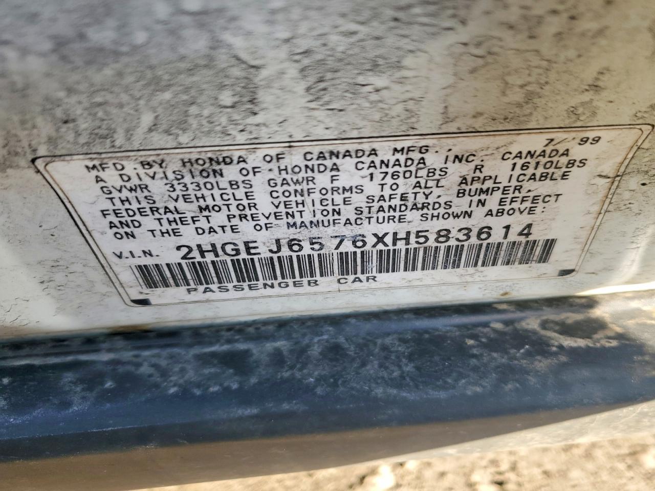 1999 HONDA CIVIC LX photo 13