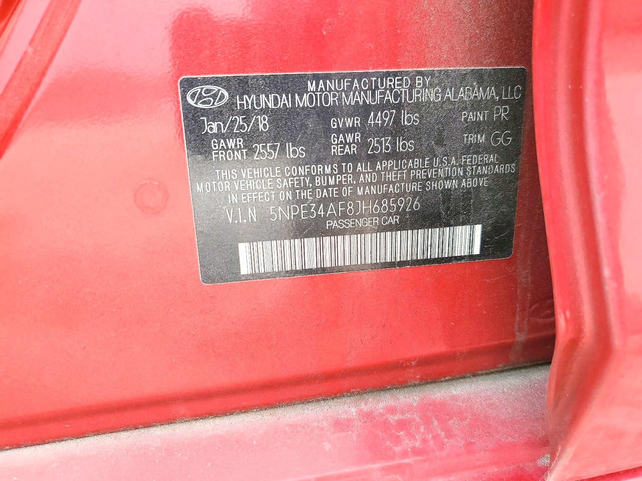2018 HYUNDAI SONATA LIMITED photo 23