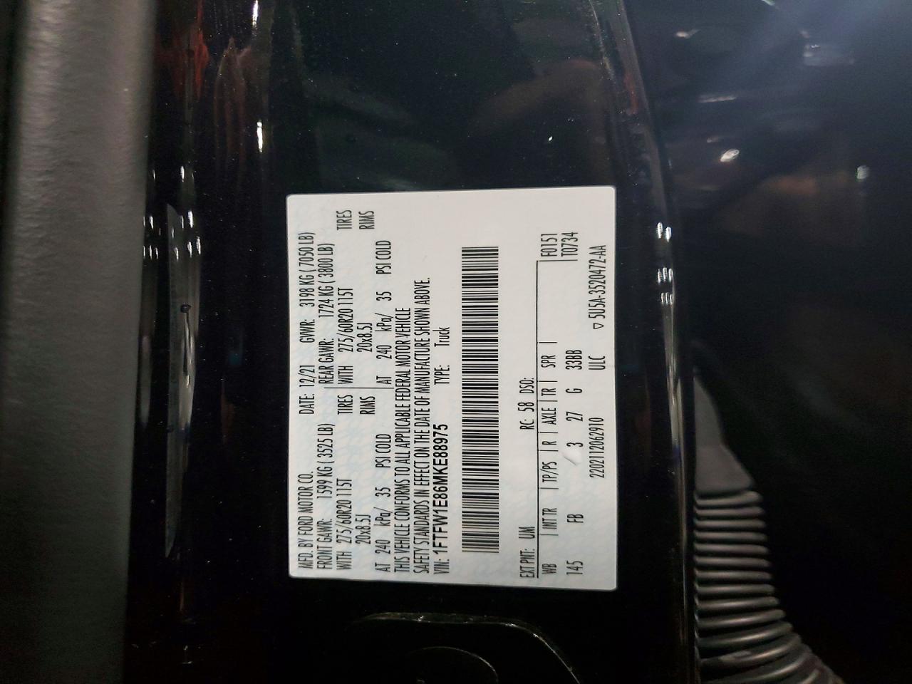 2021 FORD F150 SUPERCREW photo 23