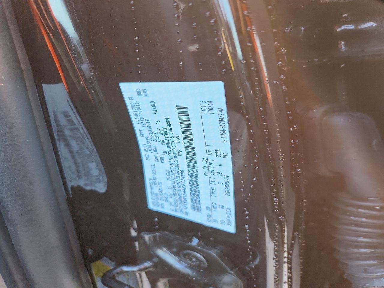 2019 FORD F150 SUPERCREW photo 12