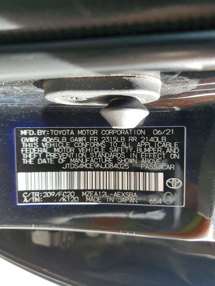2022 TOYOTA COROLLA SE photo 13