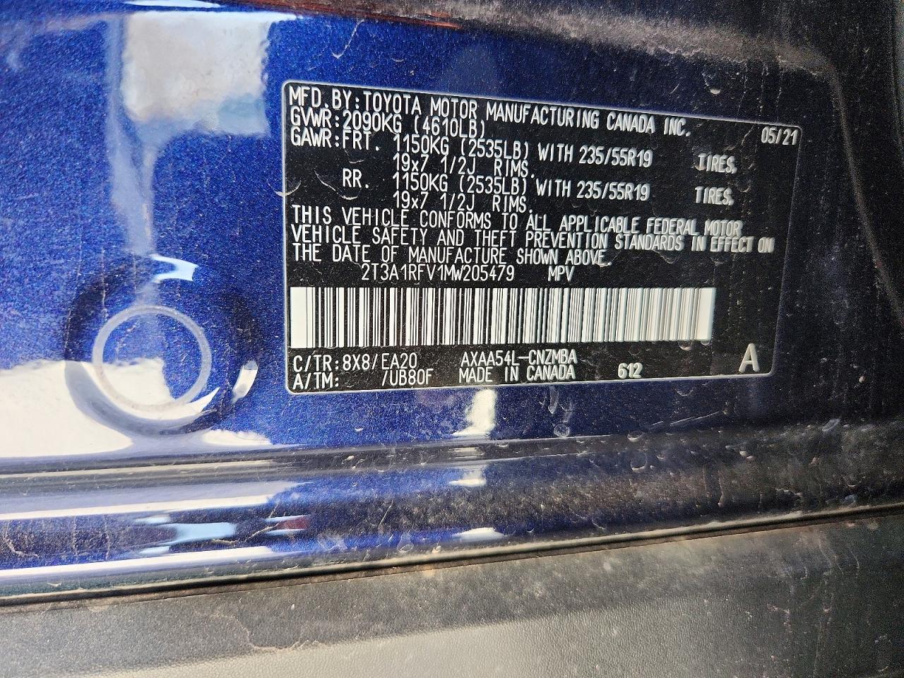 2021 TOYOTA RAV4 XLE PREMIUM photo 23