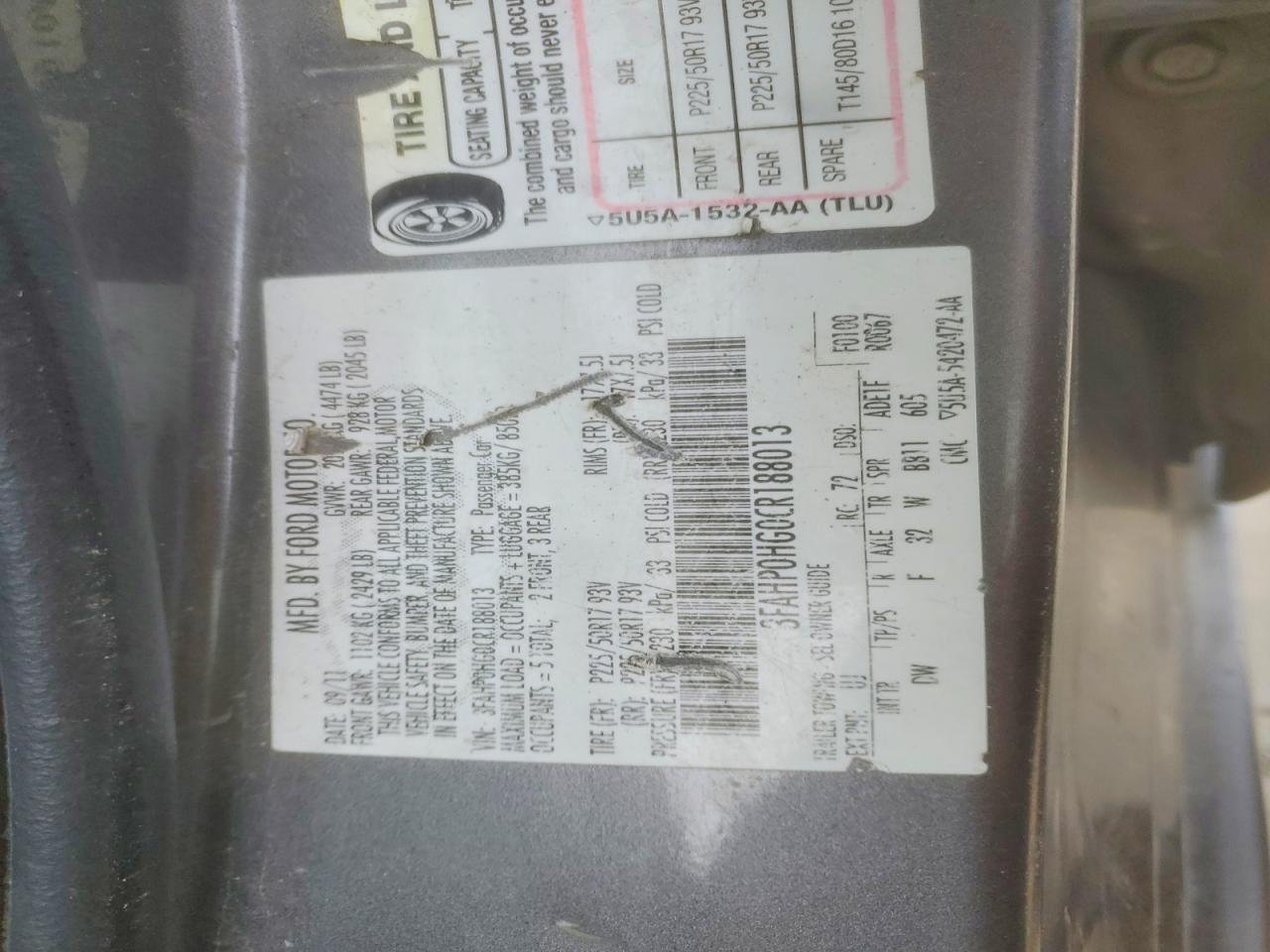 2012 FORD FUSION SE photo 34