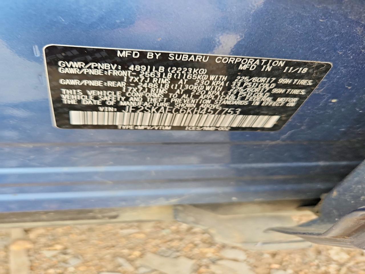 2019 SUBARU FORESTER PREMIUM photo 25