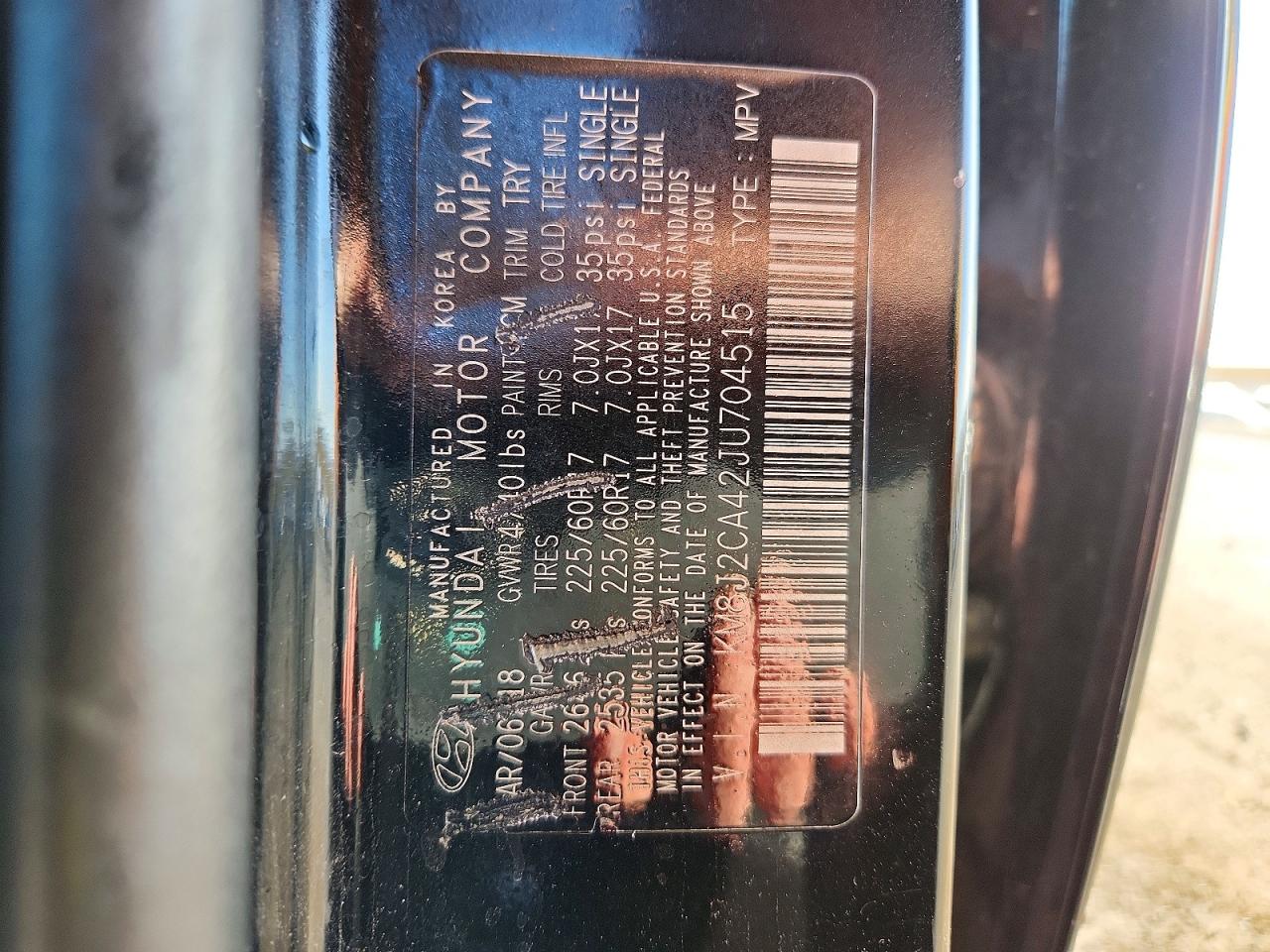 2018 HYUNDAI TUCSON SE photo 13