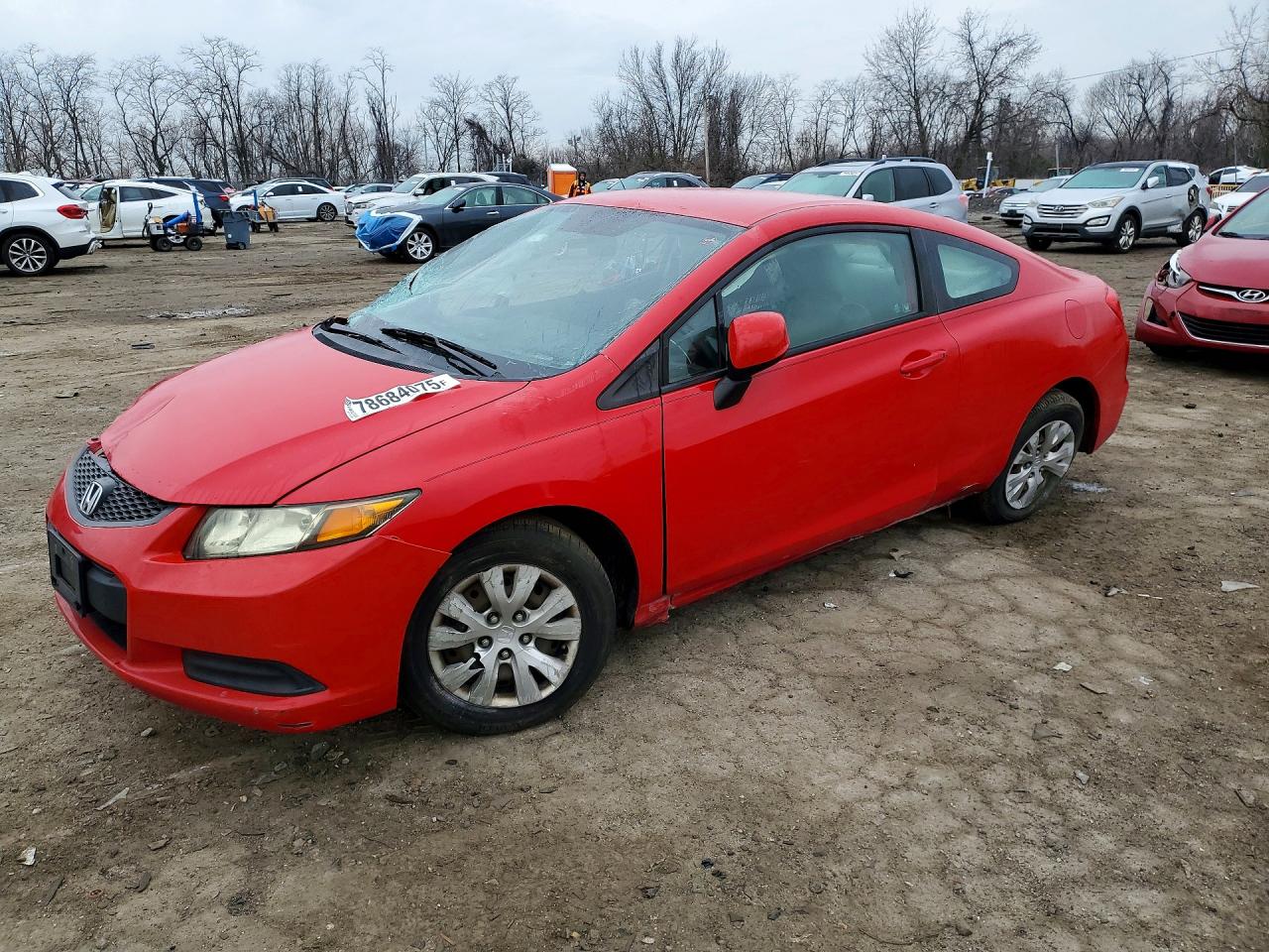 2012 HONDA CIVIC LX — SIDE damage — photo 1