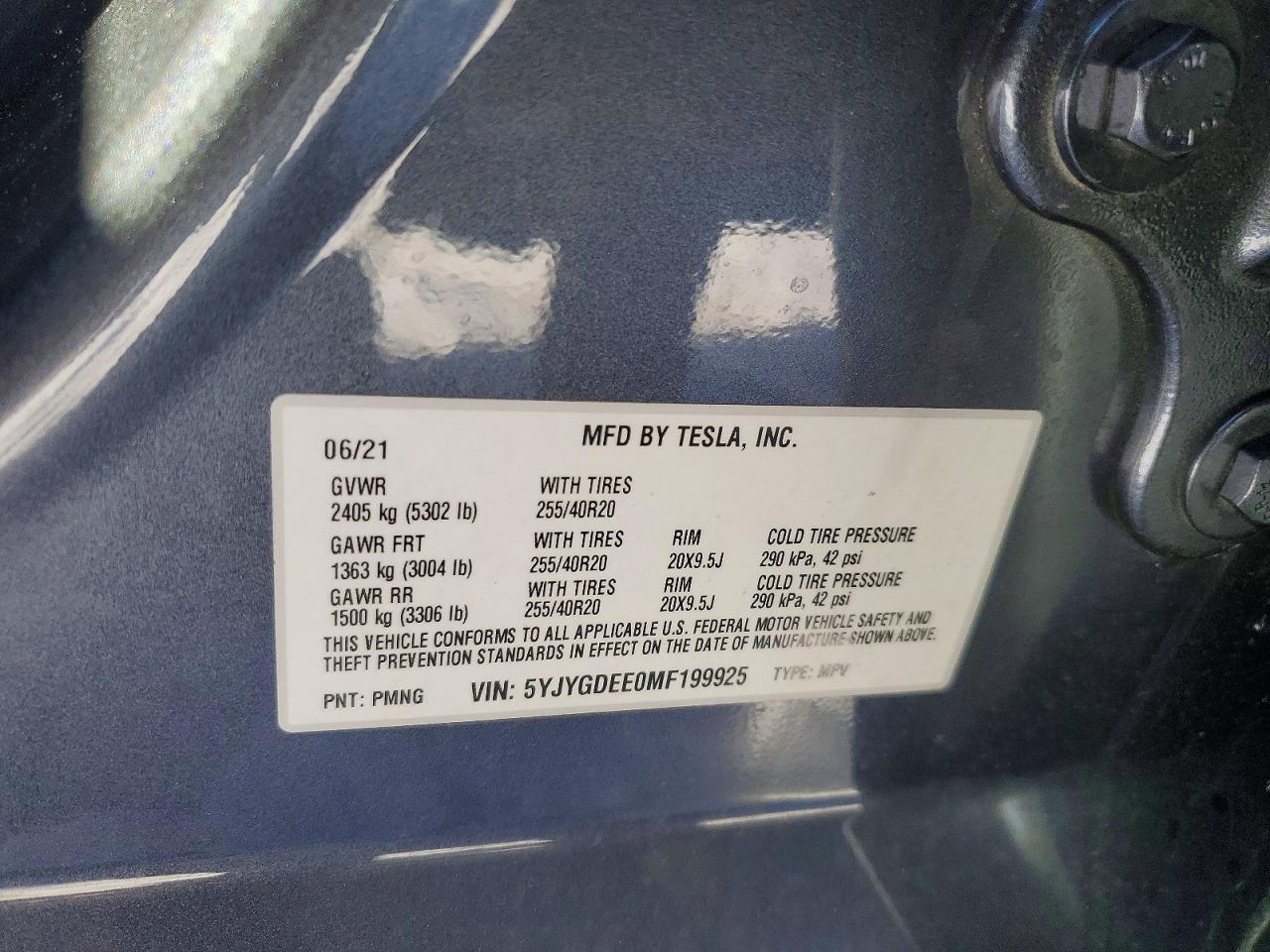 2021 TESLA MODEL Y photo 25