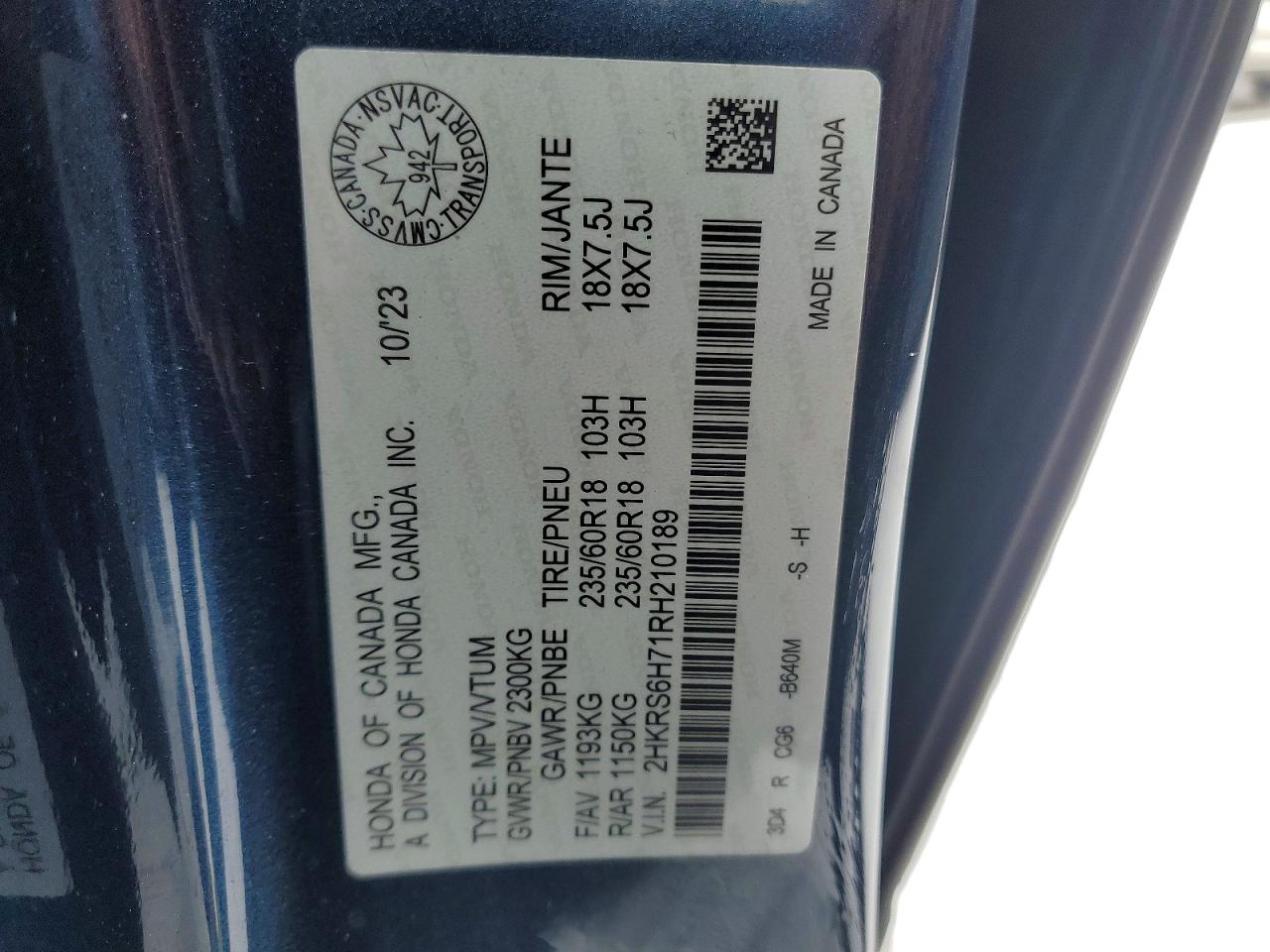 2024 HONDA CR-V EXL photo 14