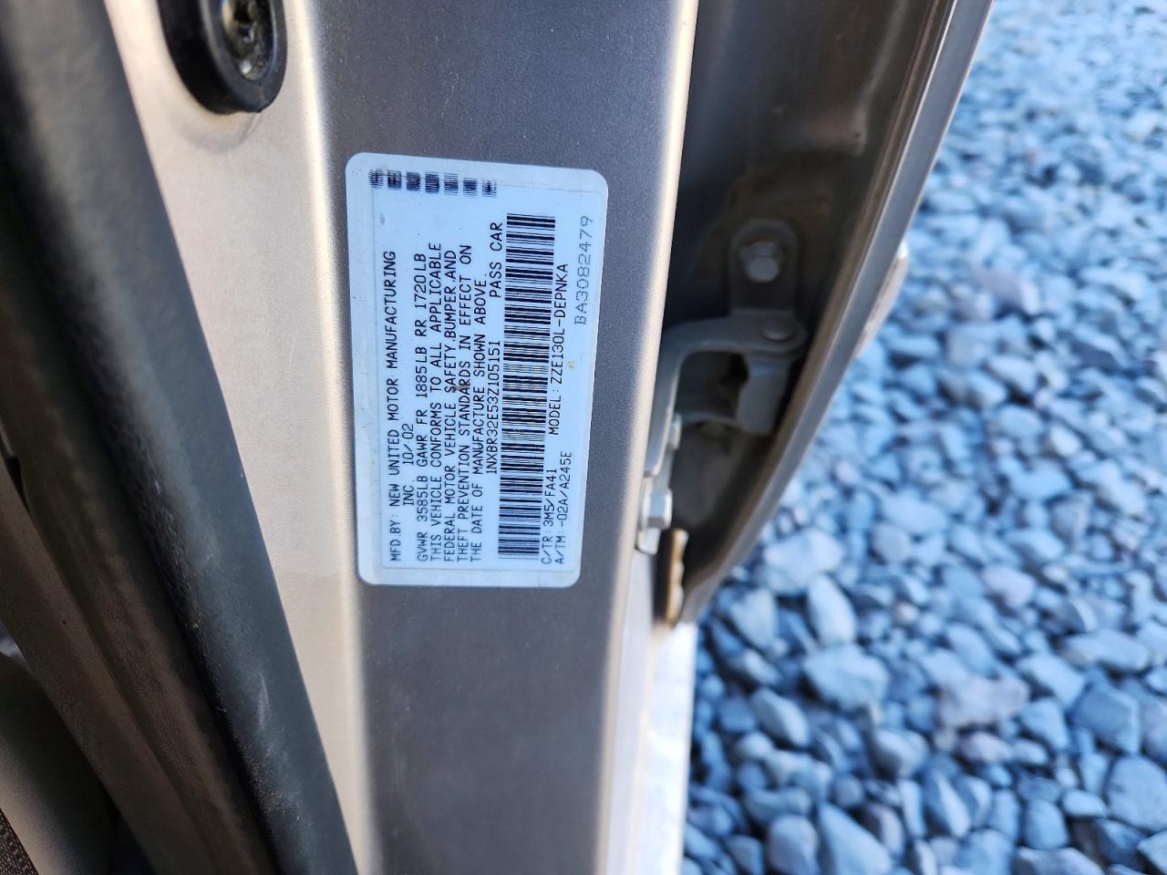 2003 TOYOTA COROLLA LE photo 12