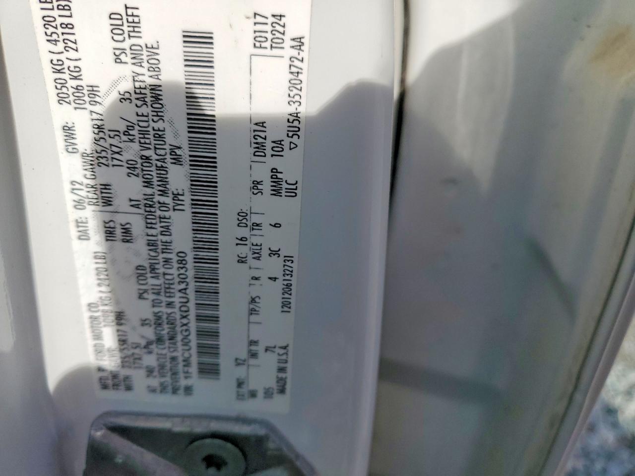 2013 FORD ESCAPE SE photo 37
