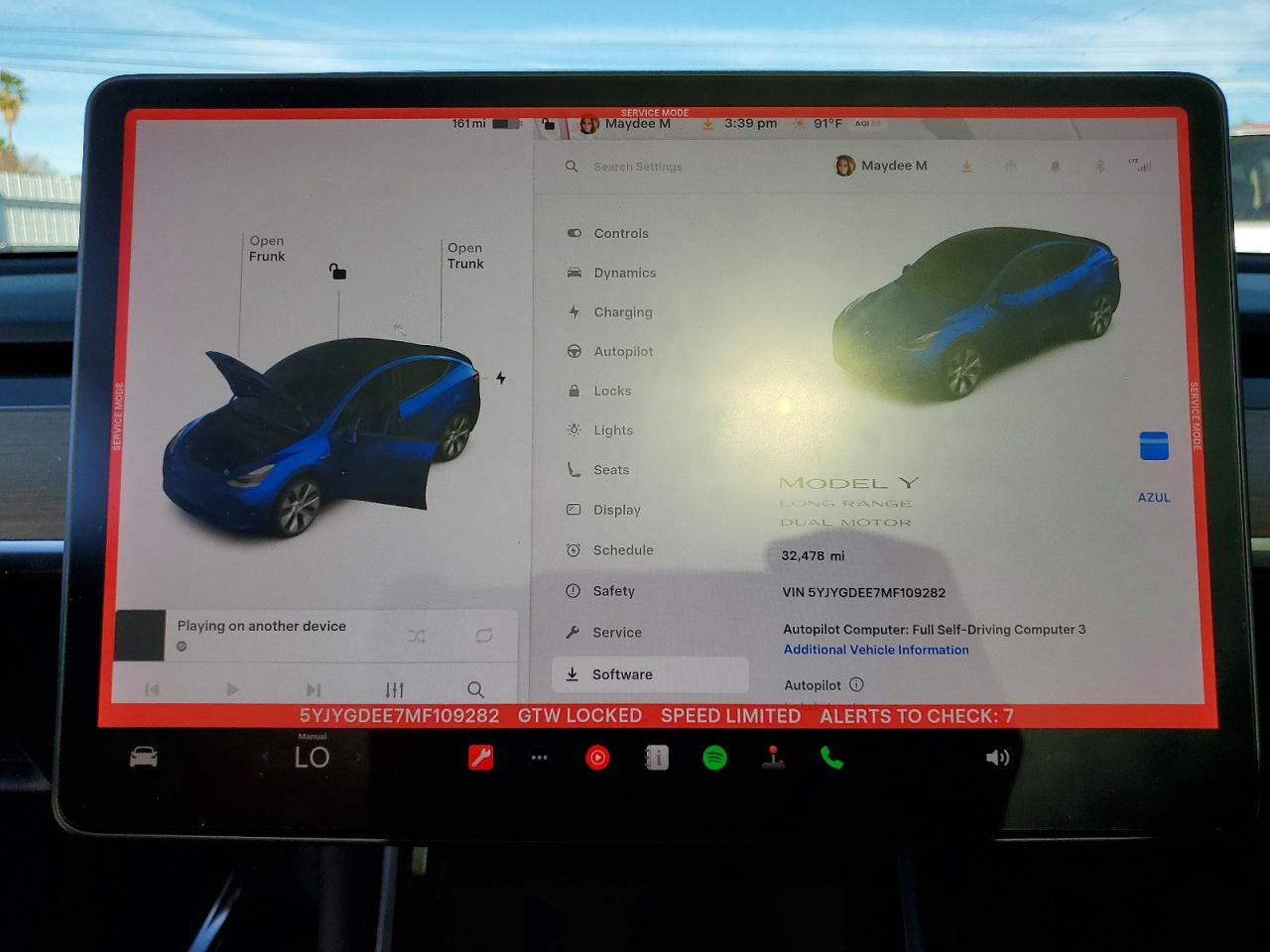 2021 TESLA MODEL Y photo 9