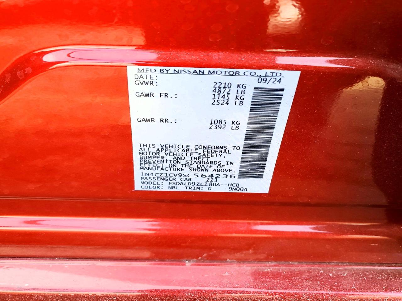 2025 NISSAN LEAF SV PLUS photo 25