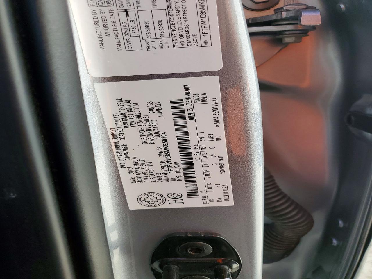 2021 FORD F150 SUPERCREW photo 23