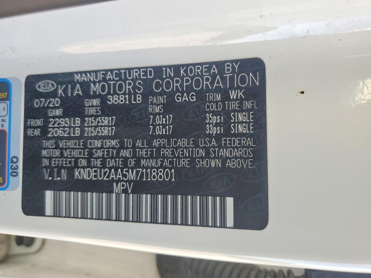 2021 KIA SELTOS S photo 14