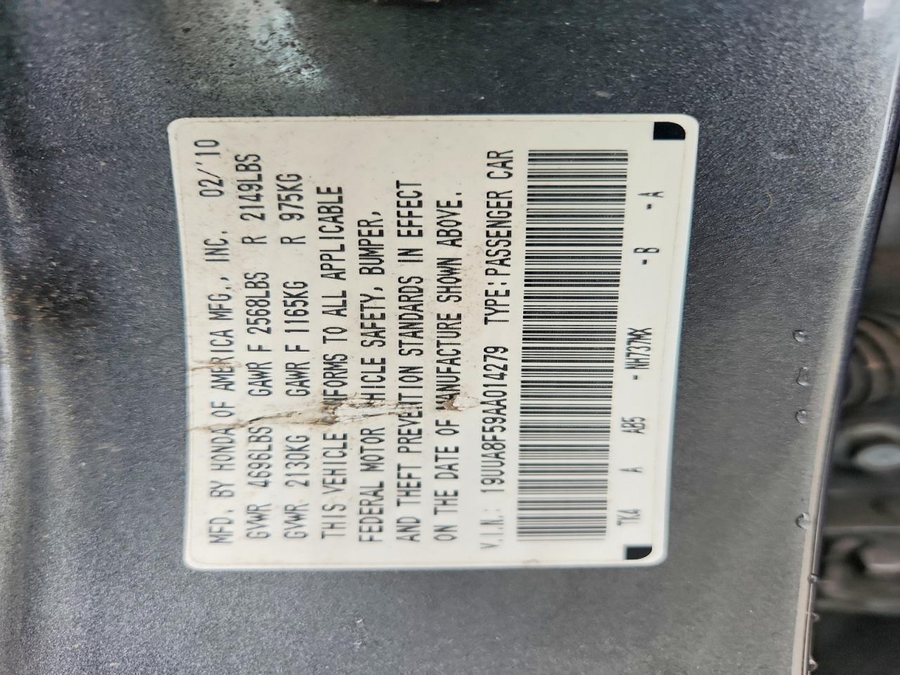 2010 ACURA TL photo 12