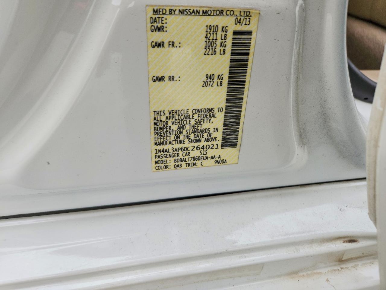 2013 NISSAN ALTIMA 2.5 photo 12