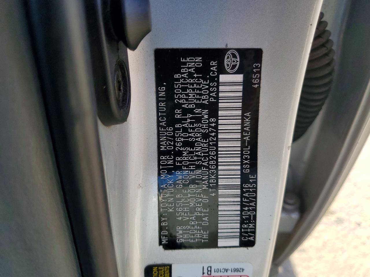 2006 TOYOTA AVALON XL photo 23