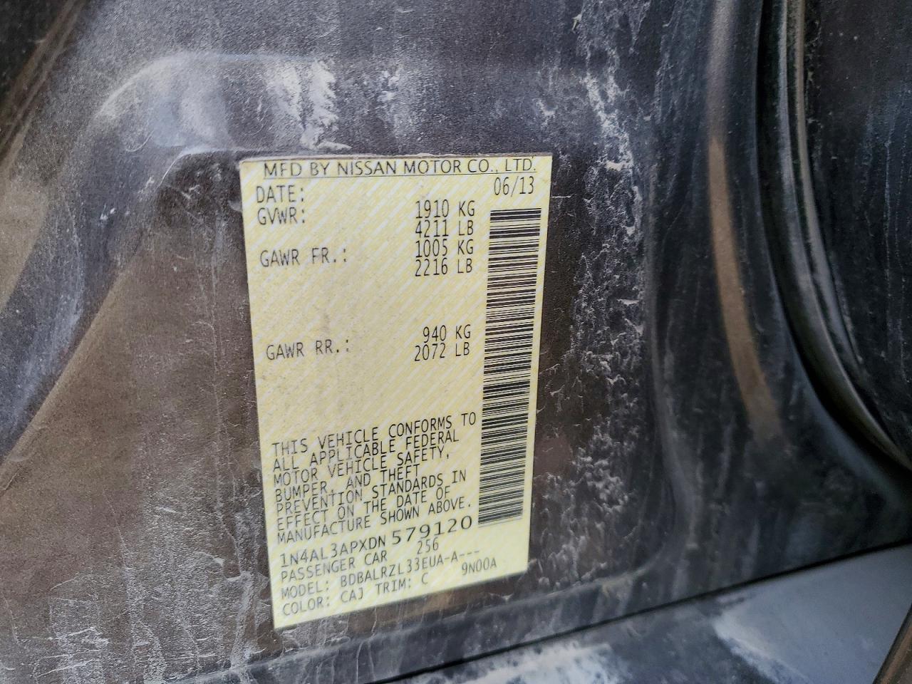2013 NISSAN ALTIMA 2.5 photo 12