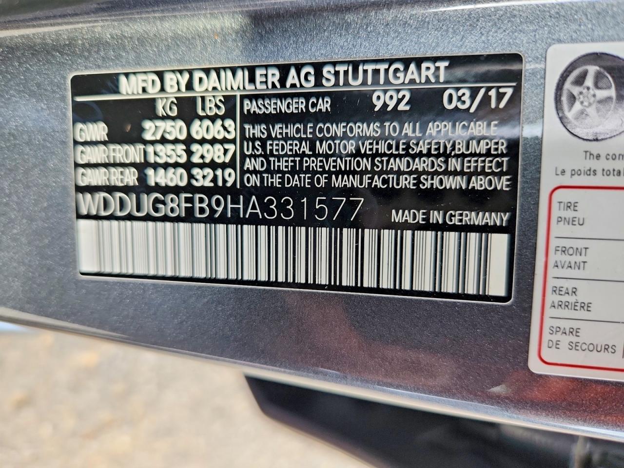 2017 MERCEDES-BENZ S 550 4MATIC photo 23