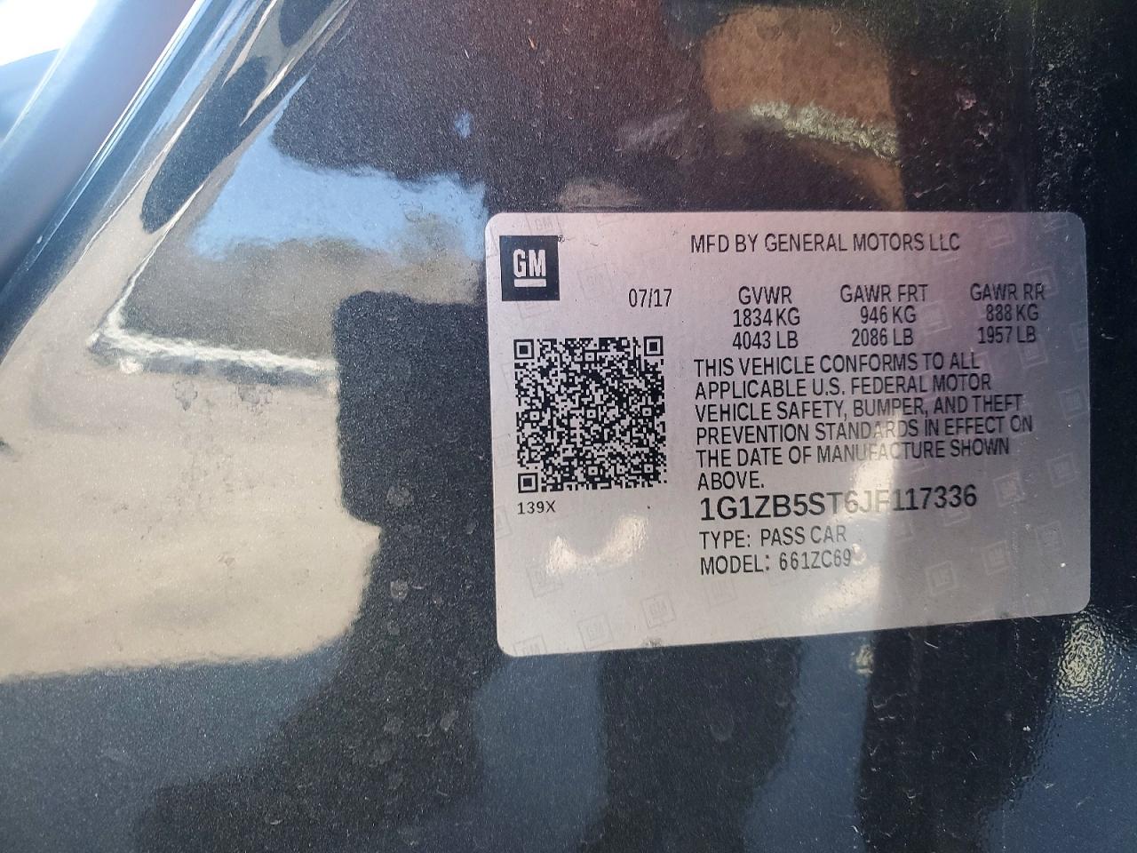 2018 CHEVROLET MALIBU LS photo 34