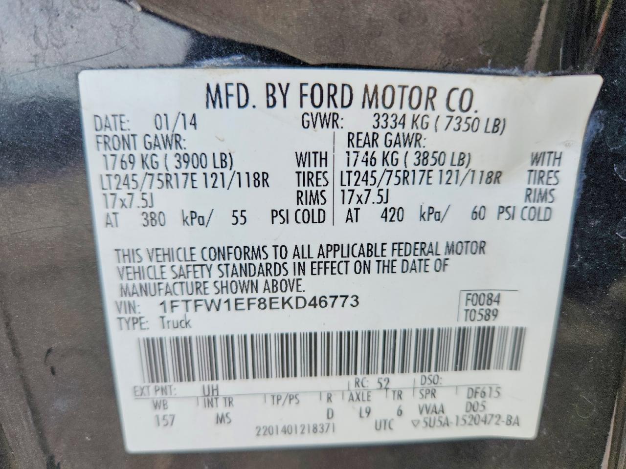 2014 FORD F150 SUPERCREW photo 37